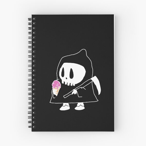 Item preview, Cute Grim Reaper Having An Ice Cream designed and sold by Chubuter.