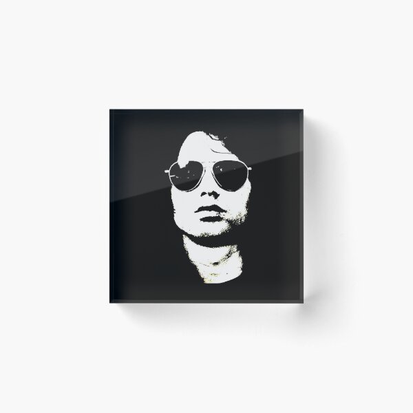 Jim Morrison Glasses Acrylic Block