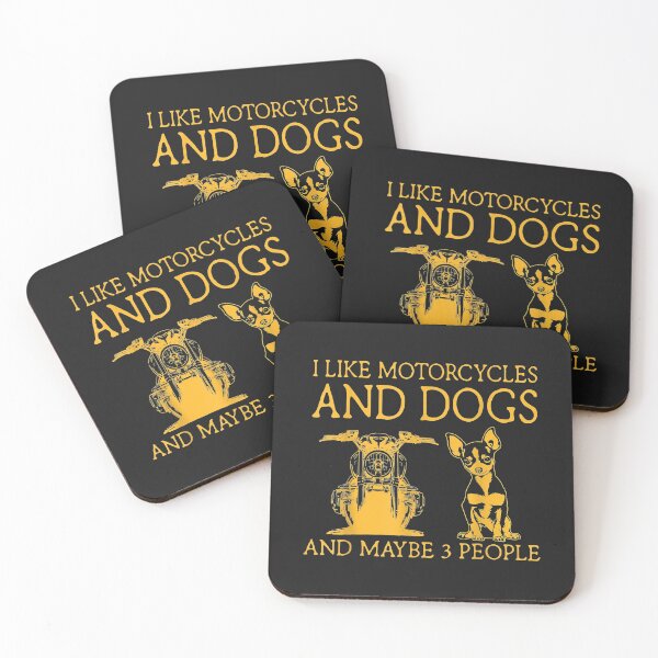 Item preview, I Like Motorcycles And Dogs And Maybe 3 People Chihuahua designed and sold by dorisjoycek.