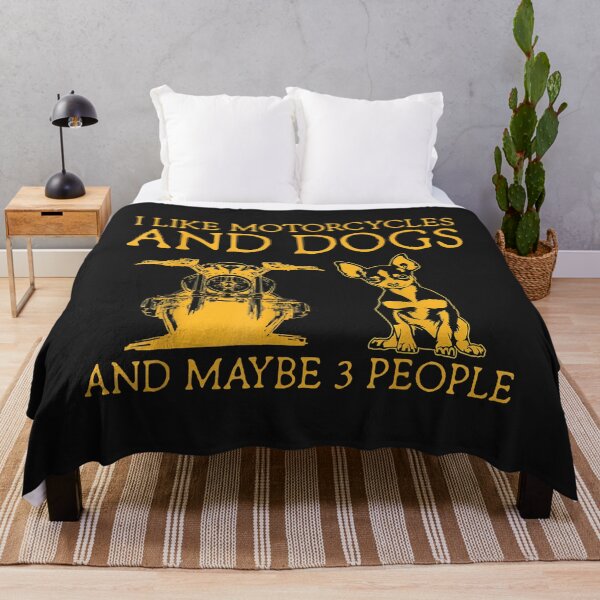 Item preview, I Like Motorcycles And Dogs And Maybe 3 People Chihuahua designed and sold by dorisjoycek.