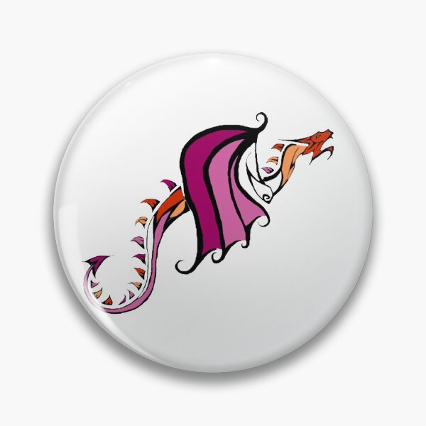 Item preview, Prism the Dragon - Lesbian Pride designed and sold by QueerForest.