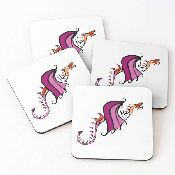 Item preview, Prism the Dragon - Lesbian Pride designed and sold by QueerForest.