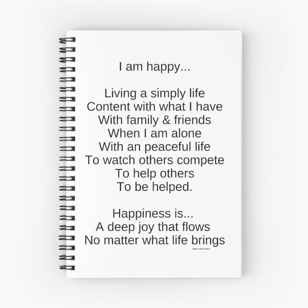 Item preview, Happiness Poem designed and sold by beverleyjoy.