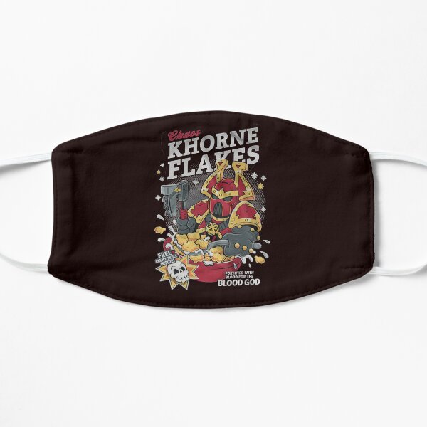 Chaos khorne flakes Fortified with blood for the blood god Classic TShirt1046 Flat Mask