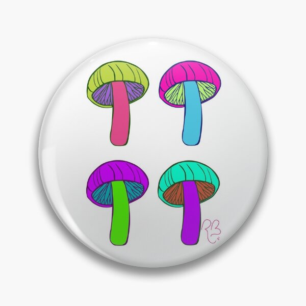 Aperçu de l'œuvre Champignons colorés créée et vendue par Owltistic.