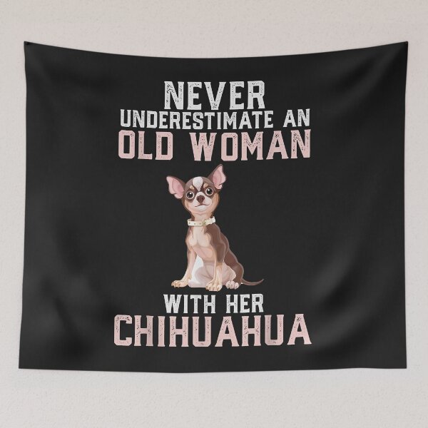 Item preview, Never Underestimate Funny Grandma Chihuahua Dog Lover Women designed and sold by dorisjoycek.