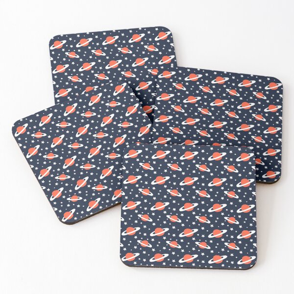 Item preview, cute space - saturn - stars - pattern designed and sold by SunsetCloud.