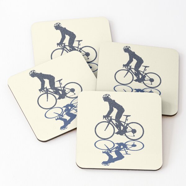 Item preview, Shadow of the Bicycle Rider | Dark Blue | Cycling designed and sold by DrawingBoard.