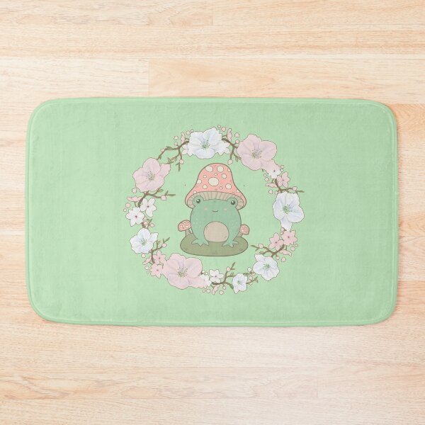Item preview, Cottagecore Frog & Floral Wreath designed and sold by GrimButterfly.