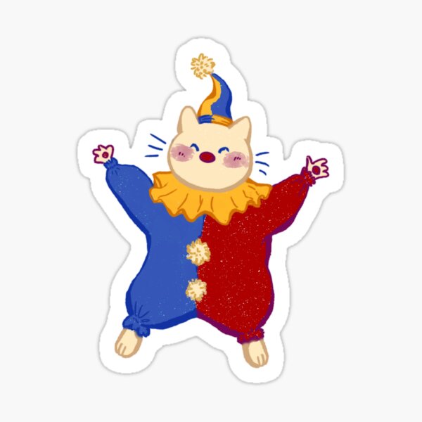Aperçu de l'œuvre chat clown créée et vendue par smallcorvid.