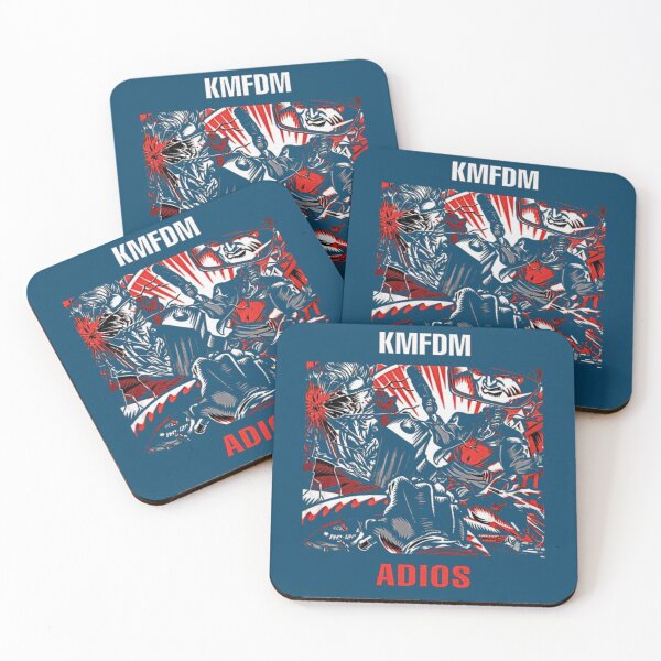 Item preview, KMFDM Adios Men Short Sleeve Round Neck Summer  designed and sold by ErnserLessie.