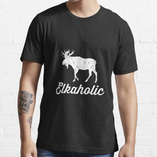 Funny Elkaholic Elk Hunting Hunting Lovers Men's T-Shirt