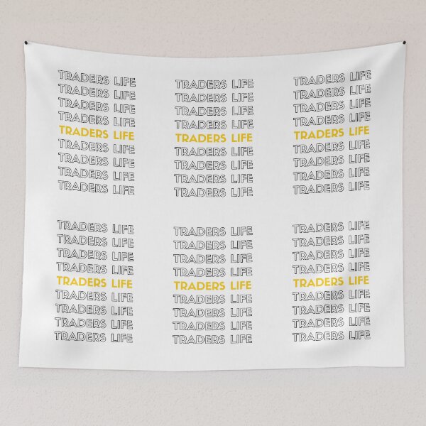 Item preview, Traders Life Typography (black) designed and sold by TraderShirts.