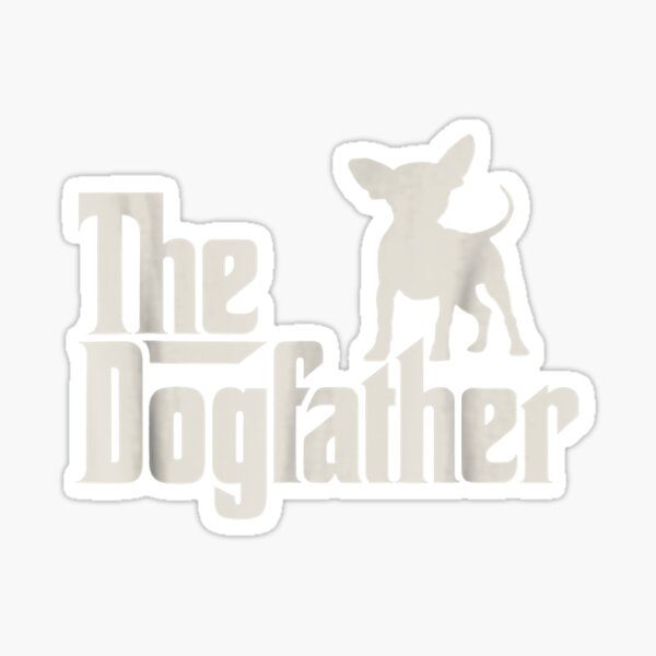 Vista previa del artículo con la obra «Camiseta divertida para dueño de perro chihuahua de The Dogfather», diseñado y vendido por dorisjoycek.