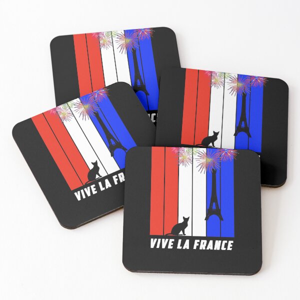 Item preview, Bastille Day 14 July French Tricolore Cat Funny Classic T-Shirt designed and sold by markaam.
