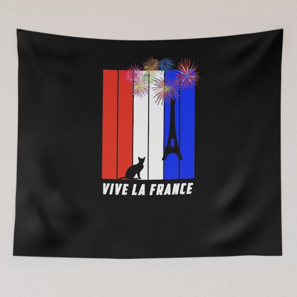 Item preview, Bastille Day 14 July French Tricolore Cat Funny Classic T-Shirt designed and sold by markaam.