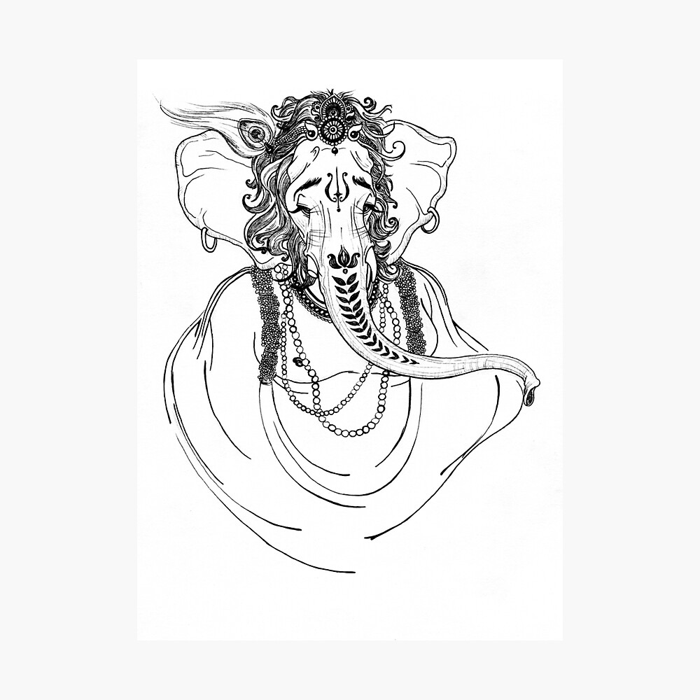 Ganesh Tattoo Drawing