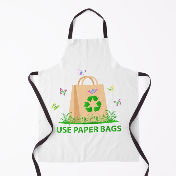 Aperçu de l'œuvre utilisez des sacs en papier pour sauver l'environnement. créée et vendue par Babastyle.