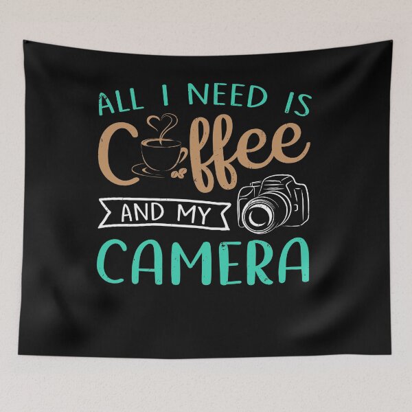 Item preview, All I Need Is Coffee And My Camera - Coffee Lover designed and sold by ildafdhome.