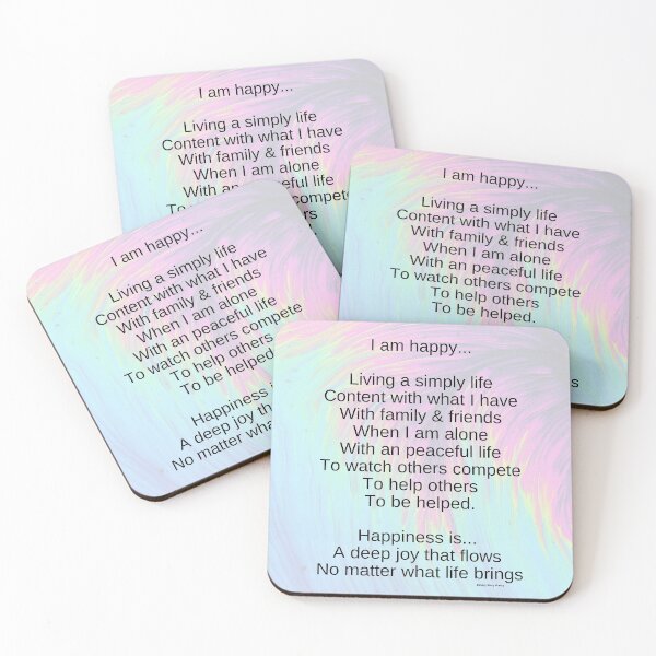 Item preview, Happiness Poem designed and sold by beverleyjoy.