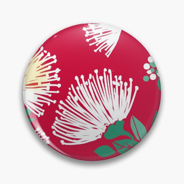 Item preview, Hawaii 'Ohi'a Lehua Puakea on Red designed and sold by Linda Maliuana.