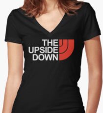 The Upside Down Women's Fitted V-Neck T-Shirt