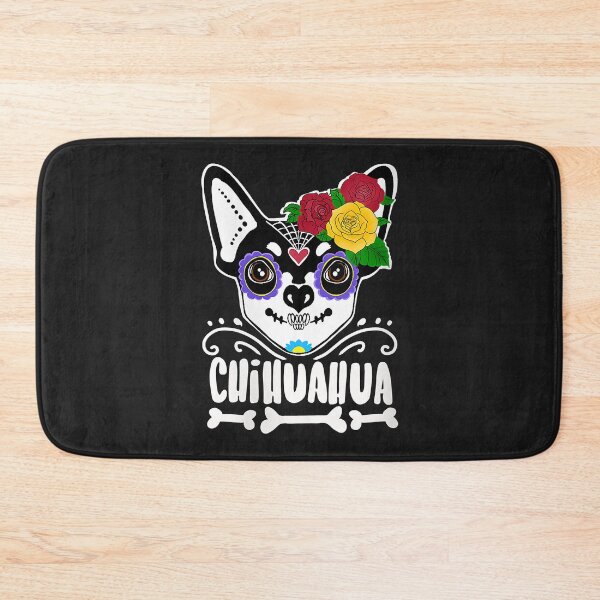 Item preview, Womens Day of Dead Sugar Skull Chihuahua Dog V-Neck designed and sold by dorisjoycek.
