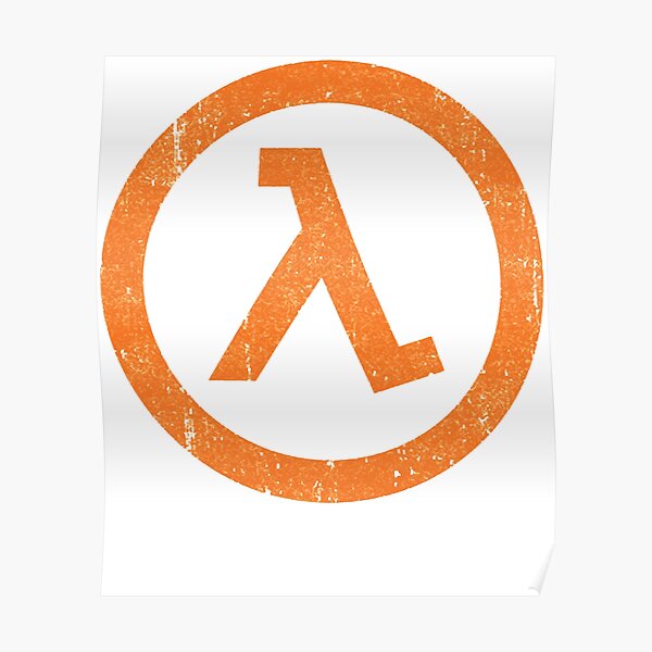 Half Life Lambda Symbol Essential Poster By Azzieduane10220 Redbubble 8409