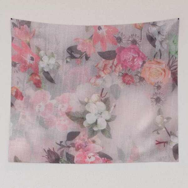 Item preview,  Peach-Pink and Black Flower  designed and sold by JustineAloysius.