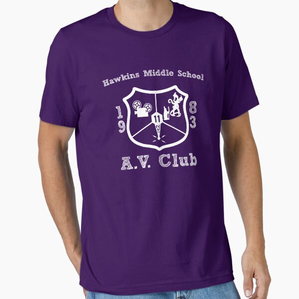 Item preview, Hawkins Middle School AV Club - White designed and sold by Smidge the Crab.