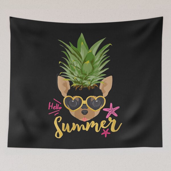 Item preview, Womens Pineapple Shirt for Kids Boys Girls Chihuahua Hello Summer V-Neck designed and sold by dorisjoycek.