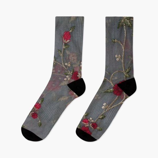 Item preview,  Multi Coloured Floral Thread Embroidery designed and sold by JustineAloysius.