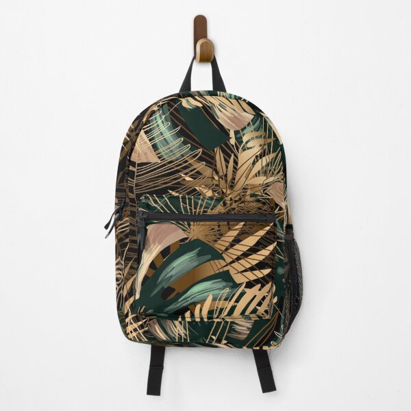 Item preview, Golden and green tropical leaves designed and sold by kims-club.