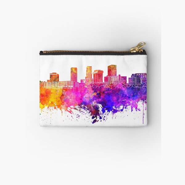 Item preview, Akron skyline in watercolor background designed and sold by paulrommer.