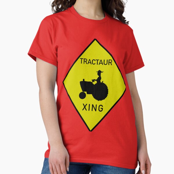 Vista previa del artículo con la obra «Signo de tractor Xing», diseñado y vendido por Kangavark.