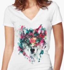 Wolf II Shirt mit V-Ausschnitt