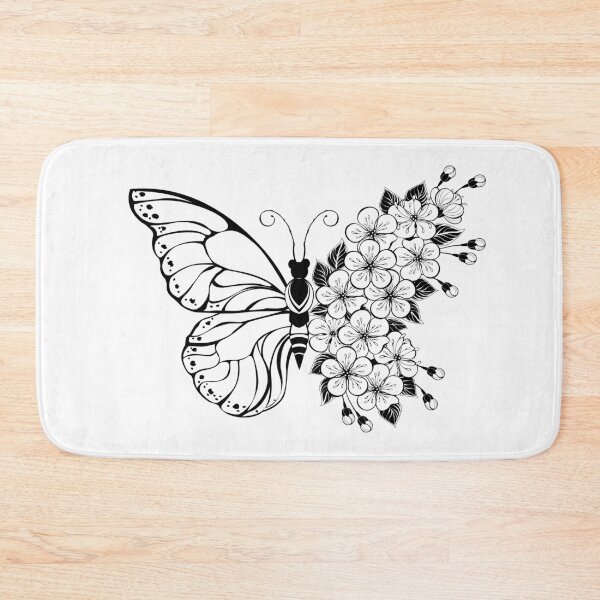 Item preview, Flower Butterfly with Sakura designed and sold by Blackmoon9.