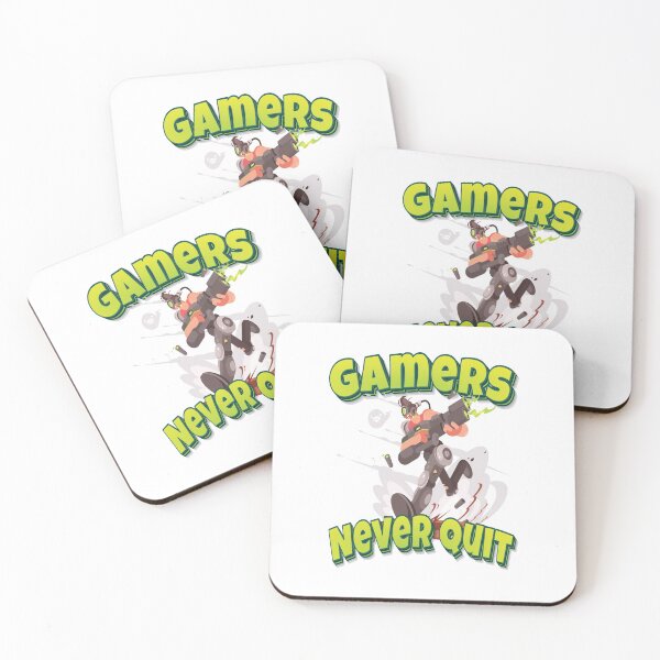 Item preview, Gamers Never Quit designed and sold by WordsGamersUse.