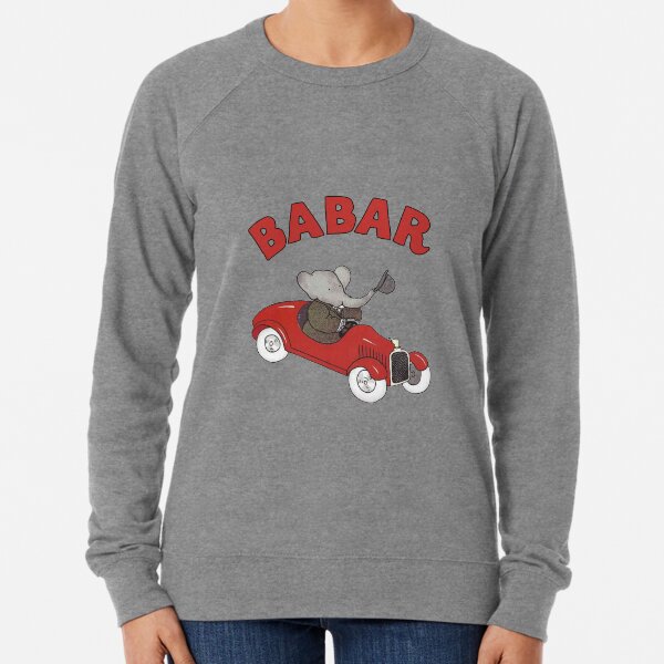 Babar drives a car Lightweight Sweatshirt