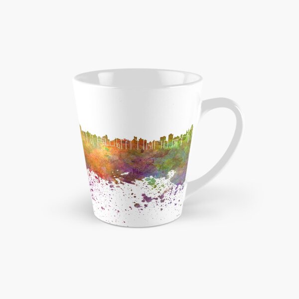 Item preview, Asuncion skyline in watercolor background designed and sold by paulrommer.