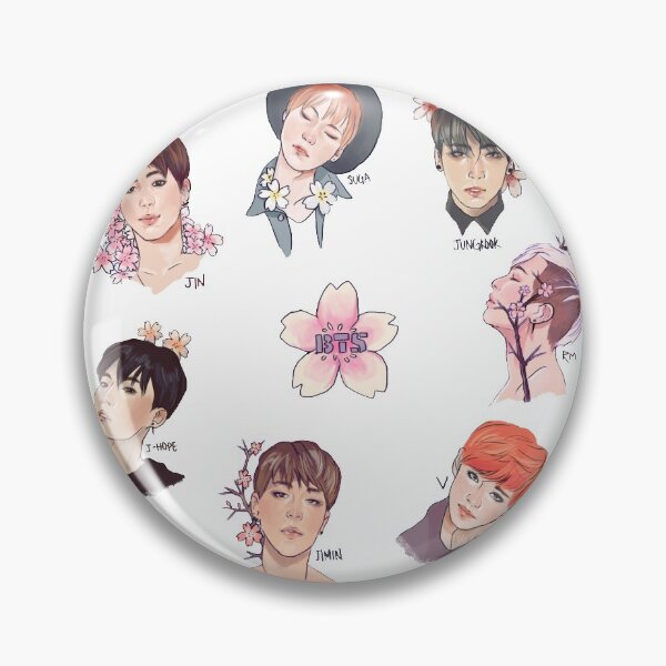 Item preview, B T S Korean Pop Vector Art Drawing designed and sold by OneForAllCo.