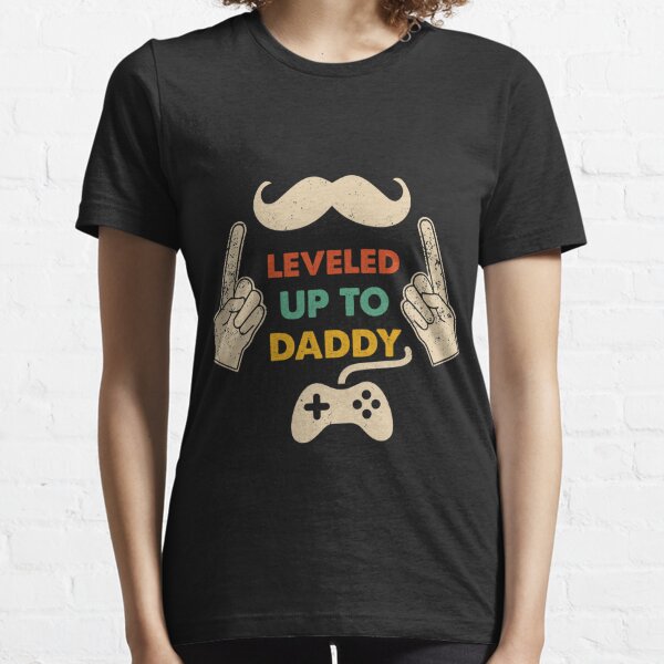 Leveled Up to Daddy Shirt Personalized – Personalized Drawing Gifts