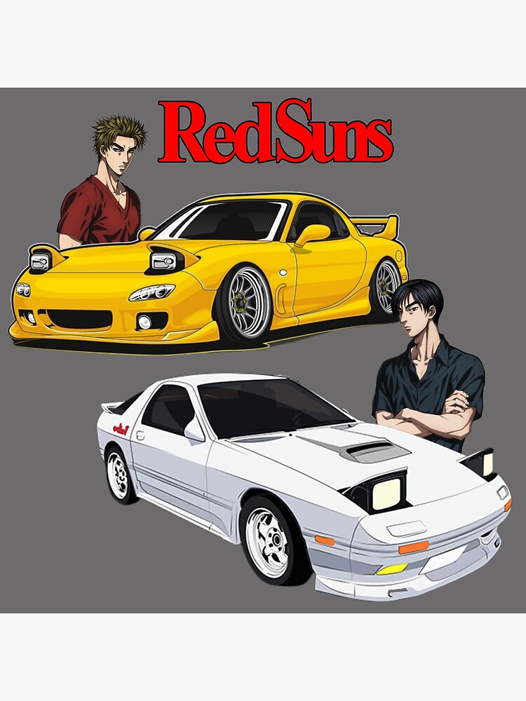 Initial D Keisuke's Red Sun to Project D Mazda RX7 FD3S 