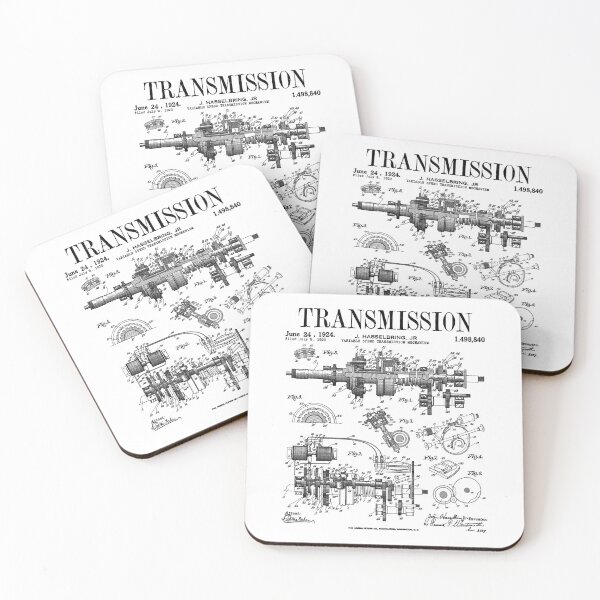 Item preview, Car Automobile Engine Transmission Vintage Patent Print designed and sold by GrandeDuc.