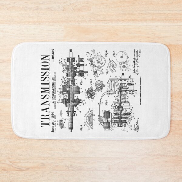 Item preview, Car Automobile Engine Transmission Vintage Patent Print designed and sold by GrandeDuc.