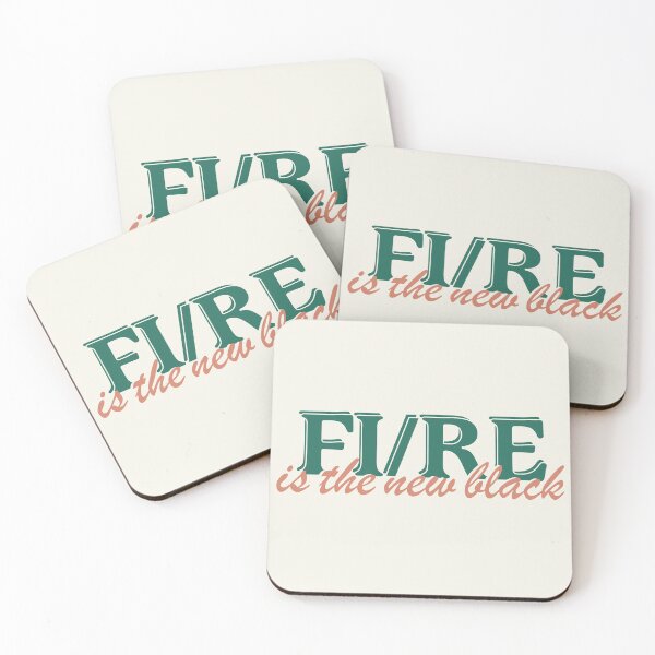 Item preview, FI/RE is the new black - Financial Independence Merch designed and sold by nicgfx.