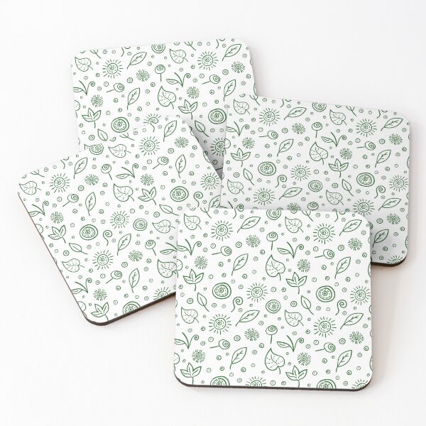 Item preview, Hojas verdes y estampado floral designed and sold by FunkyBranding.