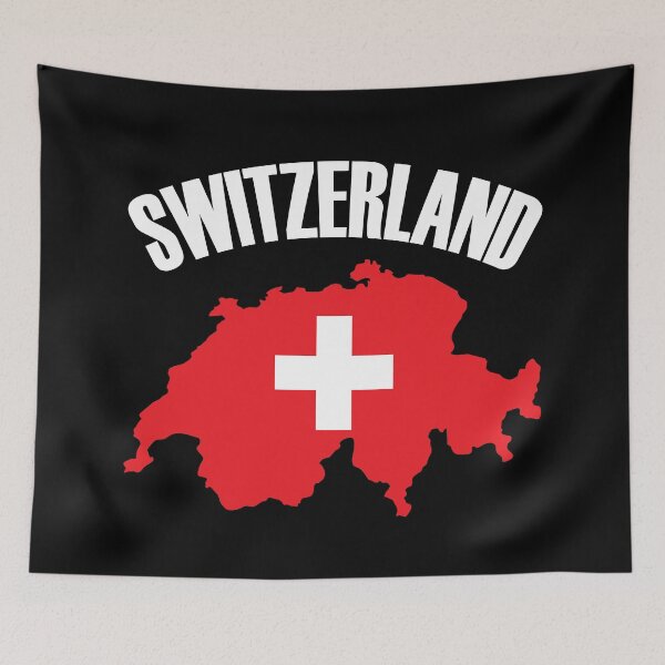 Item preview, Switzerland Flag Map designed and sold by TravelScientist.
