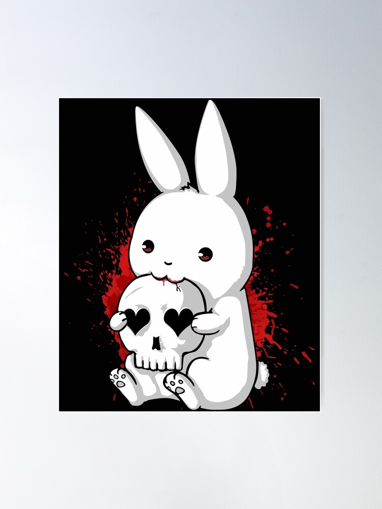 一点物イラストアート】Killer Bunny【F0号】現代アート