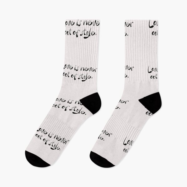 Item preview, Love is never out of style is such an apt Love Saying and the perfect design for a gift for the one you love designed and sold by Click-Like.